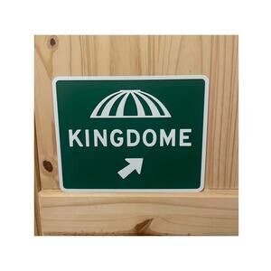 Kingdome Road Sign Seattle Washington Highway Interstate Seahawks Mariners Sonic